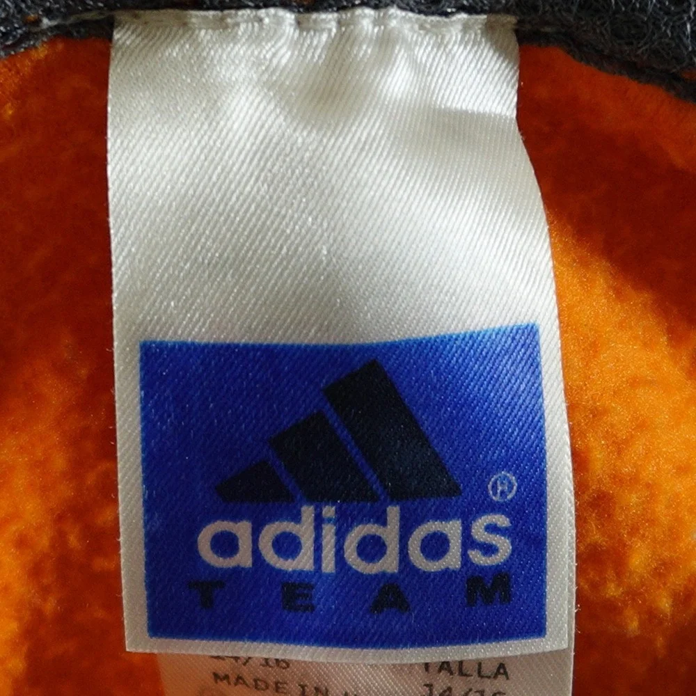 Tennessee Volunteers Jacket Mens 14/16 Orange Black Fleece Full Zip Adidas